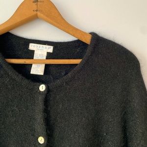 Subtle Sparkle Angora Lambswool Blend Cardigan